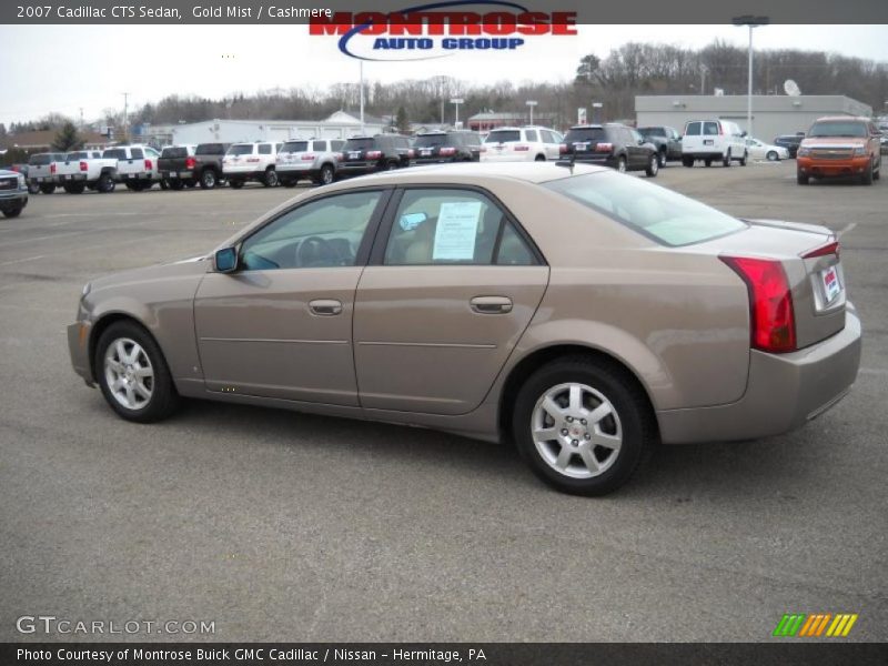 Gold Mist / Cashmere 2007 Cadillac CTS Sedan