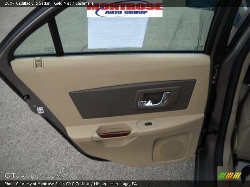 Gold Mist / Cashmere 2007 Cadillac CTS Sedan