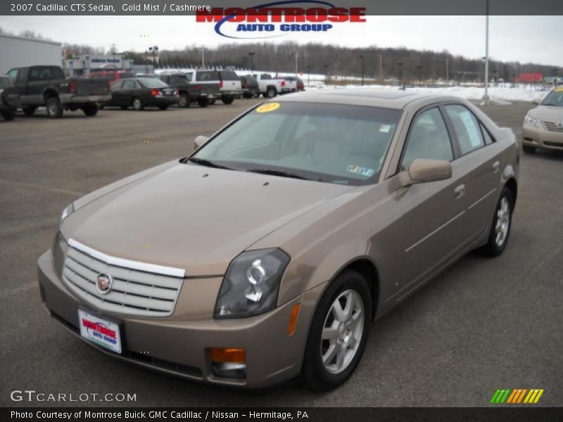 Gold Mist / Cashmere 2007 Cadillac CTS Sedan