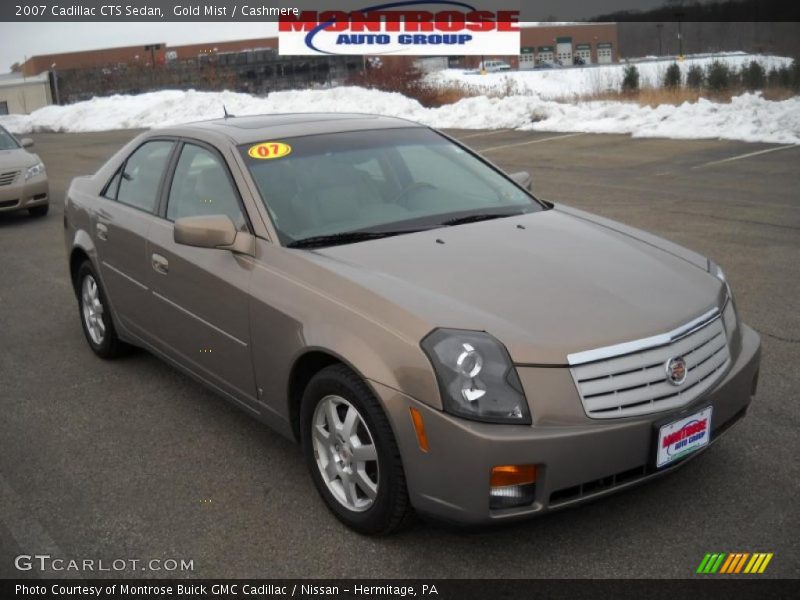 Gold Mist / Cashmere 2007 Cadillac CTS Sedan