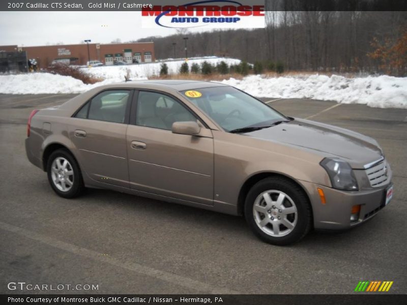 Gold Mist / Cashmere 2007 Cadillac CTS Sedan