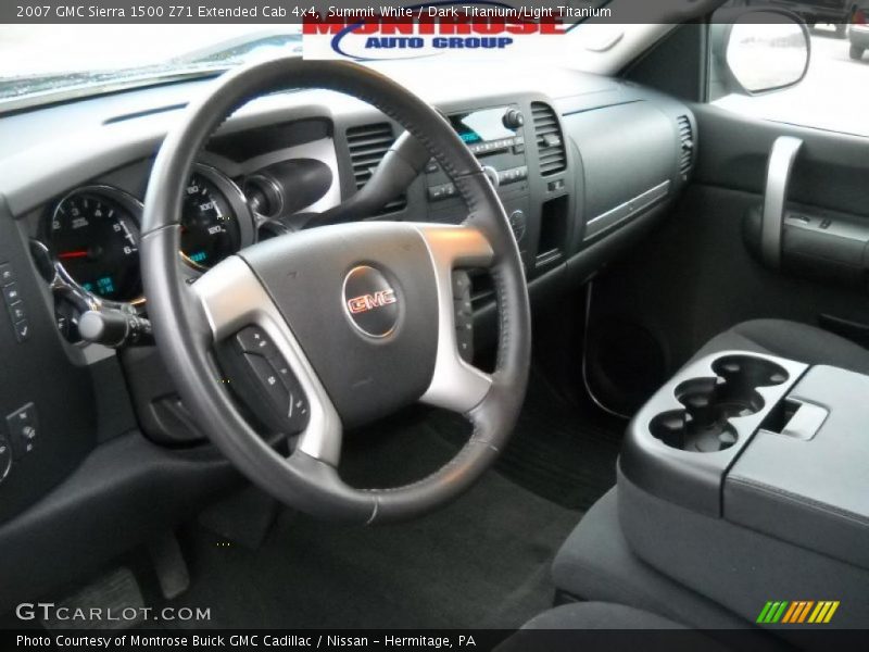 Summit White / Dark Titanium/Light Titanium 2007 GMC Sierra 1500 Z71 Extended Cab 4x4