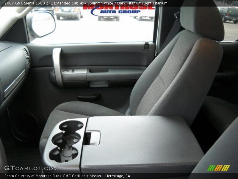 Summit White / Dark Titanium/Light Titanium 2007 GMC Sierra 1500 Z71 Extended Cab 4x4
