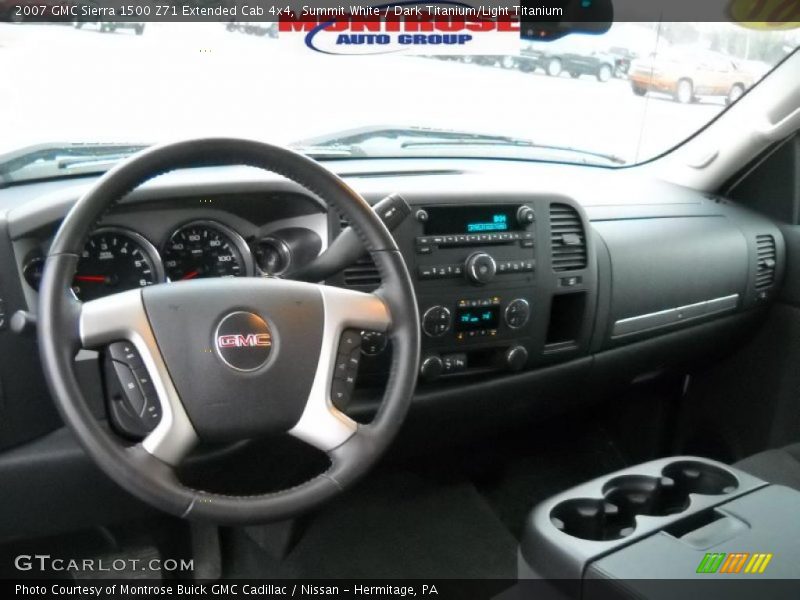 Summit White / Dark Titanium/Light Titanium 2007 GMC Sierra 1500 Z71 Extended Cab 4x4