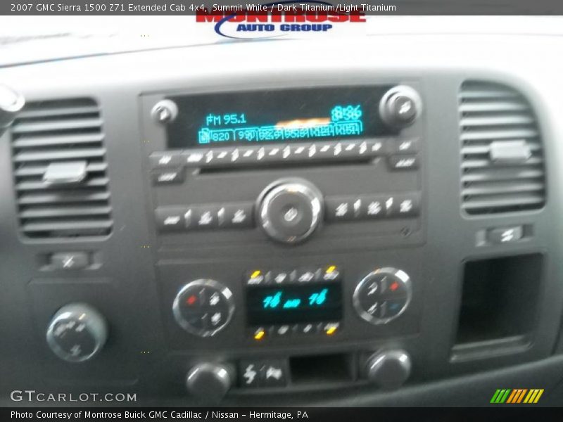 Summit White / Dark Titanium/Light Titanium 2007 GMC Sierra 1500 Z71 Extended Cab 4x4