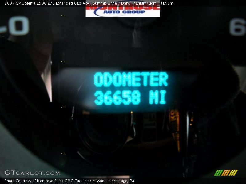 Summit White / Dark Titanium/Light Titanium 2007 GMC Sierra 1500 Z71 Extended Cab 4x4