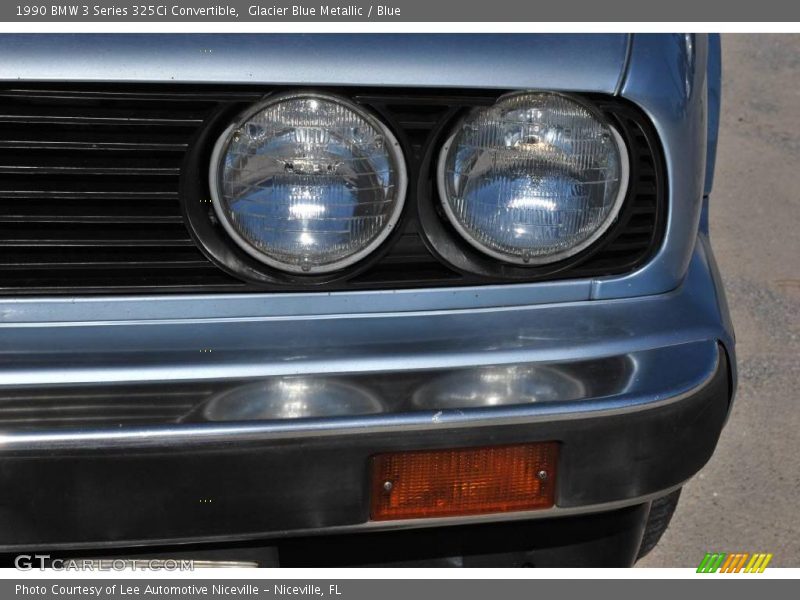 Glacier Blue Metallic / Blue 1990 BMW 3 Series 325Ci Convertible