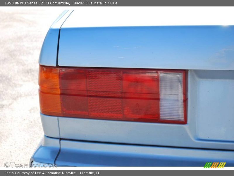 Glacier Blue Metallic / Blue 1990 BMW 3 Series 325Ci Convertible