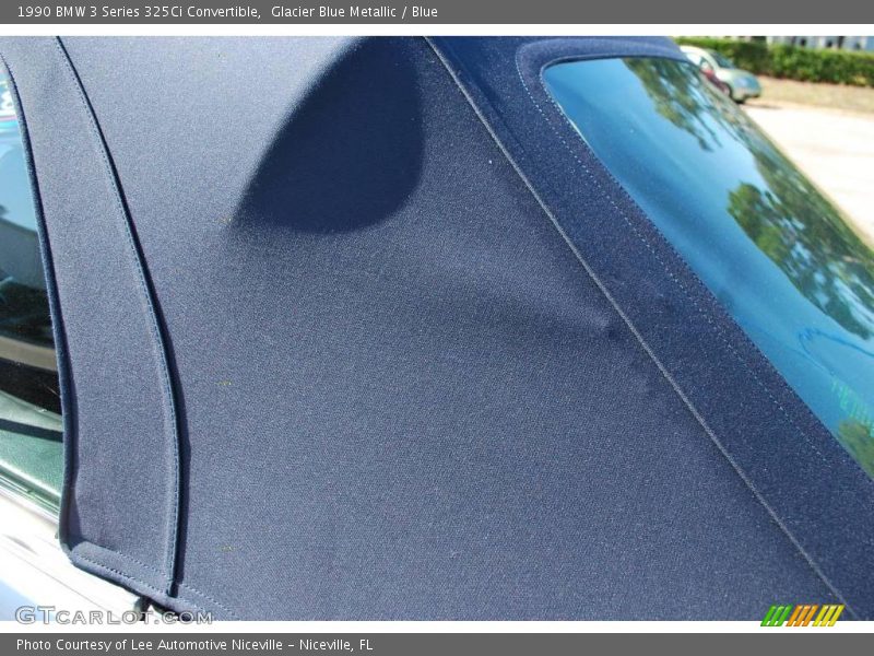 Glacier Blue Metallic / Blue 1990 BMW 3 Series 325Ci Convertible