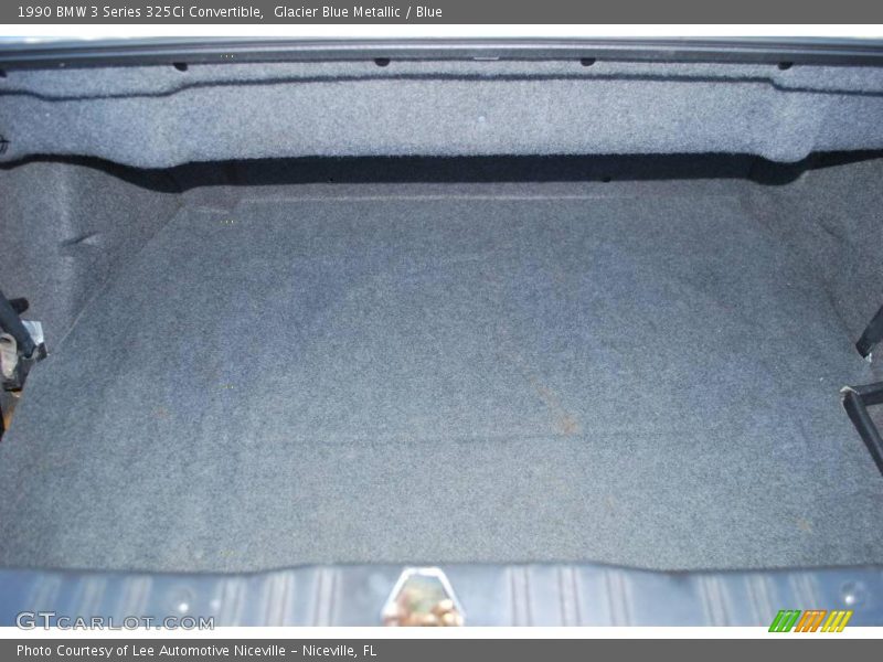 Glacier Blue Metallic / Blue 1990 BMW 3 Series 325Ci Convertible
