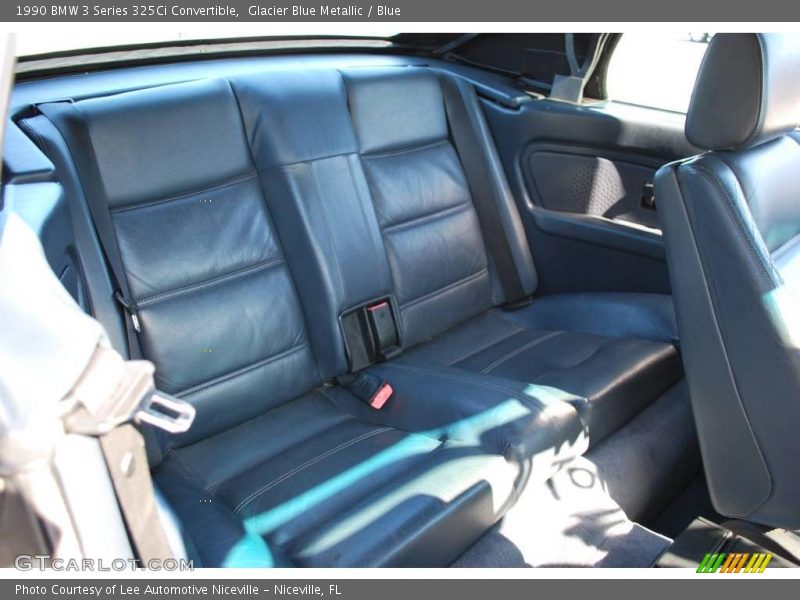 Glacier Blue Metallic / Blue 1990 BMW 3 Series 325Ci Convertible