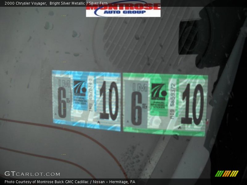 Bright Silver Metallic / Silver Fern 2000 Chrysler Voyager