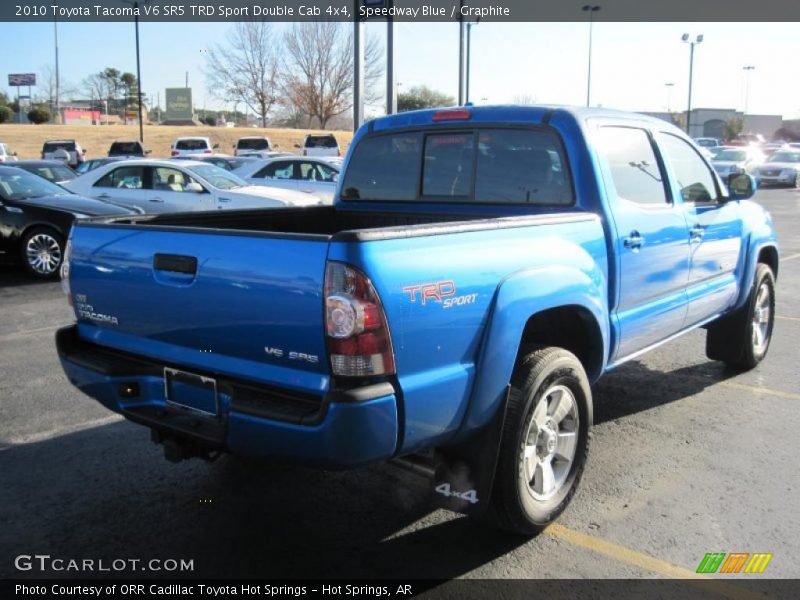 Speedway Blue / Graphite 2010 Toyota Tacoma V6 SR5 TRD Sport Double Cab 4x4