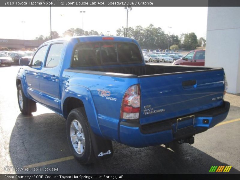 Speedway Blue / Graphite 2010 Toyota Tacoma V6 SR5 TRD Sport Double Cab 4x4