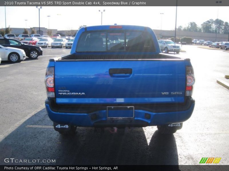 Speedway Blue / Graphite 2010 Toyota Tacoma V6 SR5 TRD Sport Double Cab 4x4