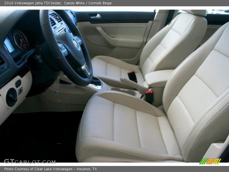 Candy White / Cornsilk Beige 2010 Volkswagen Jetta TDI Sedan