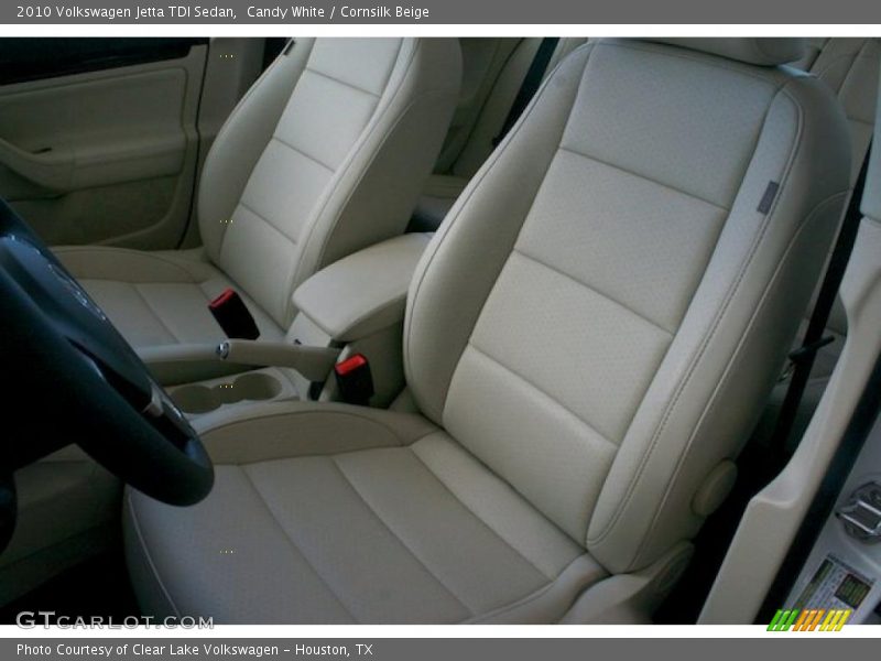 Candy White / Cornsilk Beige 2010 Volkswagen Jetta TDI Sedan