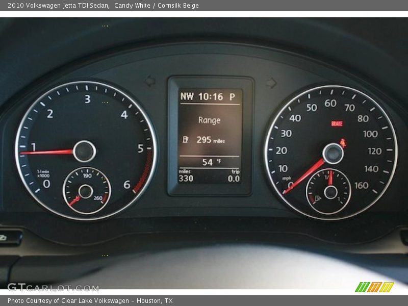Candy White / Cornsilk Beige 2010 Volkswagen Jetta TDI Sedan