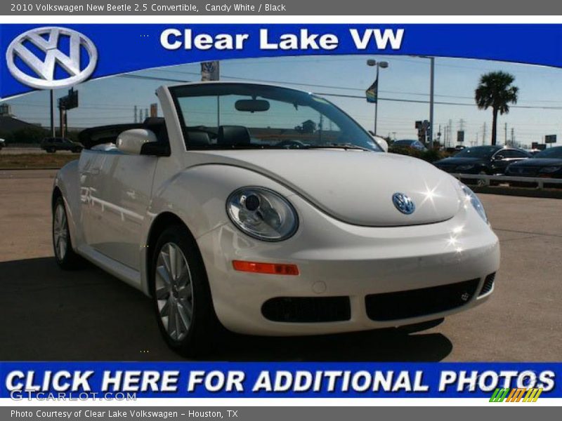 Candy White / Black 2010 Volkswagen New Beetle 2.5 Convertible