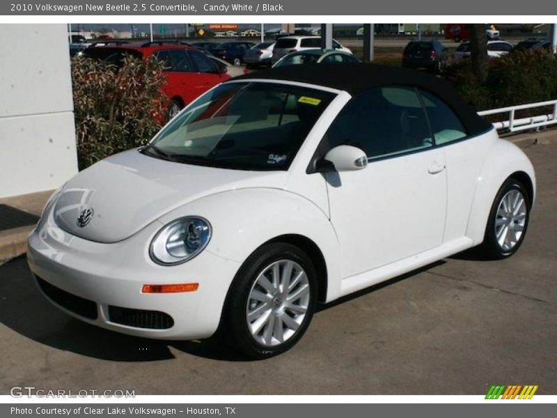 Candy White / Black 2010 Volkswagen New Beetle 2.5 Convertible