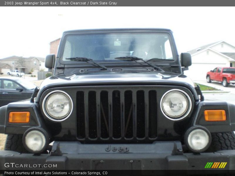 Black Clearcoat / Dark Slate Gray 2003 Jeep Wrangler Sport 4x4