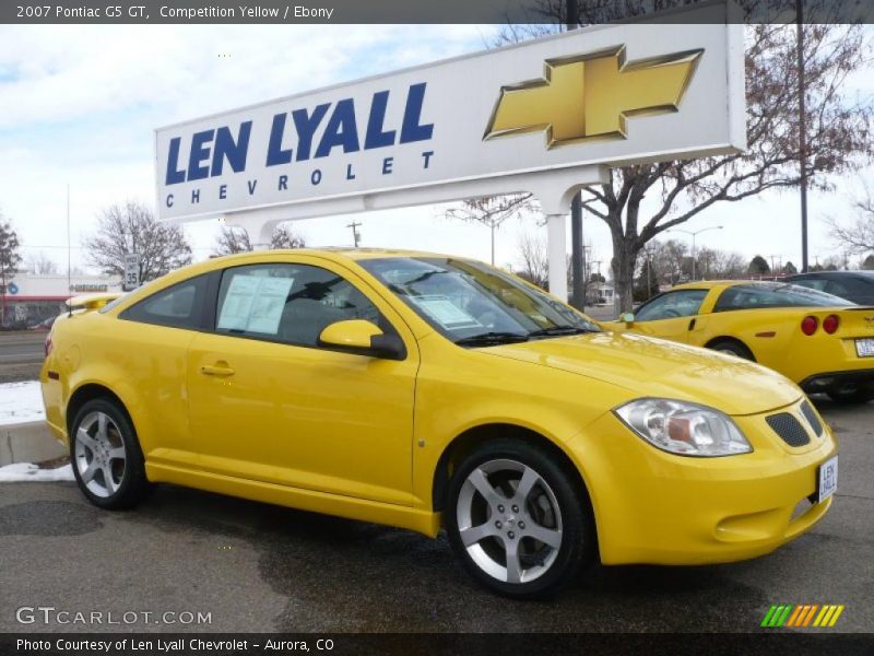Competition Yellow / Ebony 2007 Pontiac G5 GT