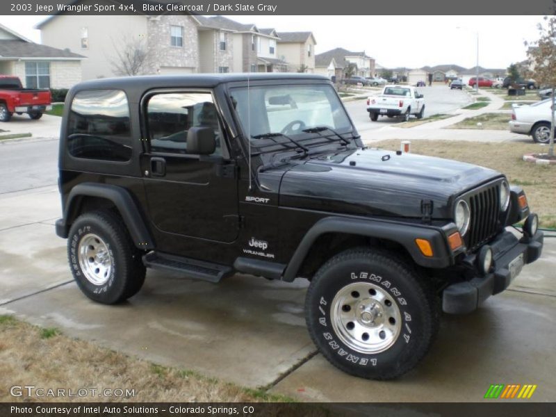 Black Clearcoat / Dark Slate Gray 2003 Jeep Wrangler Sport 4x4