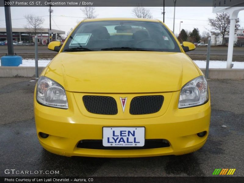 Competition Yellow / Ebony 2007 Pontiac G5 GT