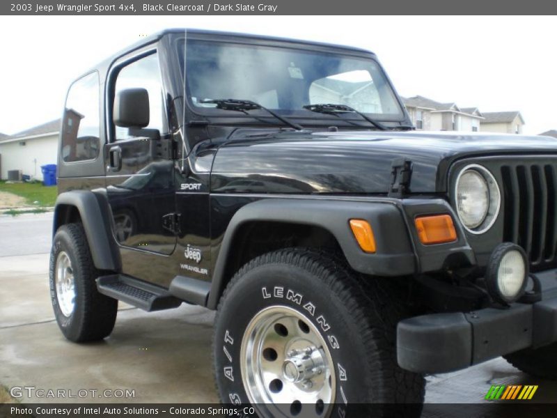 Black Clearcoat / Dark Slate Gray 2003 Jeep Wrangler Sport 4x4