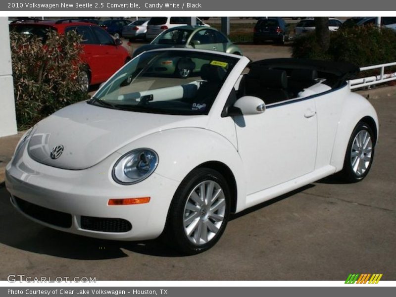 Candy White / Black 2010 Volkswagen New Beetle 2.5 Convertible