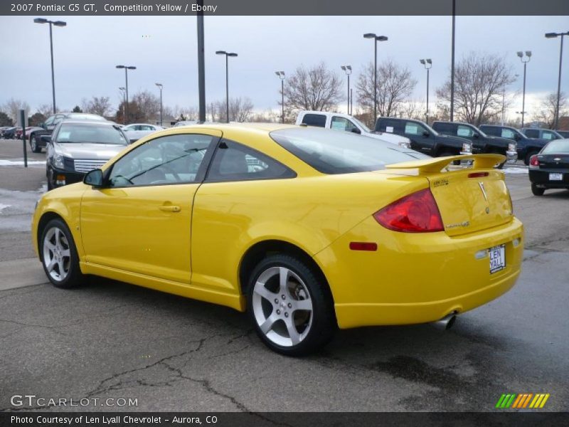 Competition Yellow / Ebony 2007 Pontiac G5 GT