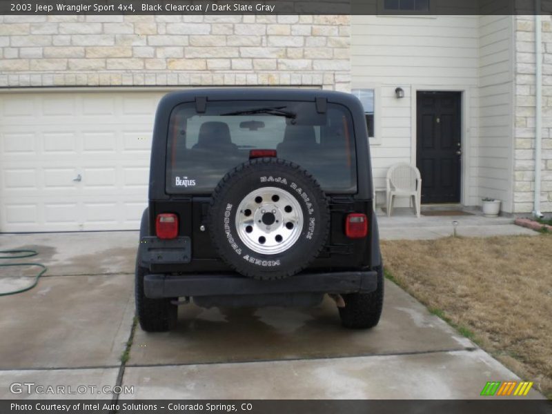 Black Clearcoat / Dark Slate Gray 2003 Jeep Wrangler Sport 4x4