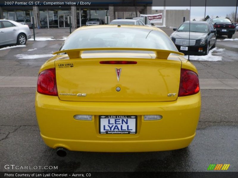 Competition Yellow / Ebony 2007 Pontiac G5 GT