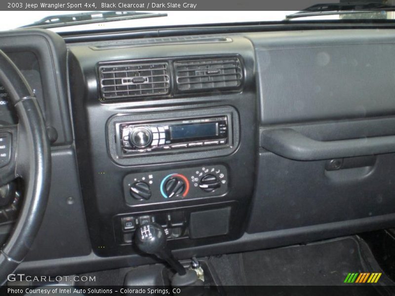 Black Clearcoat / Dark Slate Gray 2003 Jeep Wrangler Sport 4x4