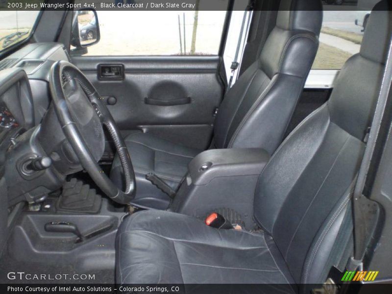Black Clearcoat / Dark Slate Gray 2003 Jeep Wrangler Sport 4x4