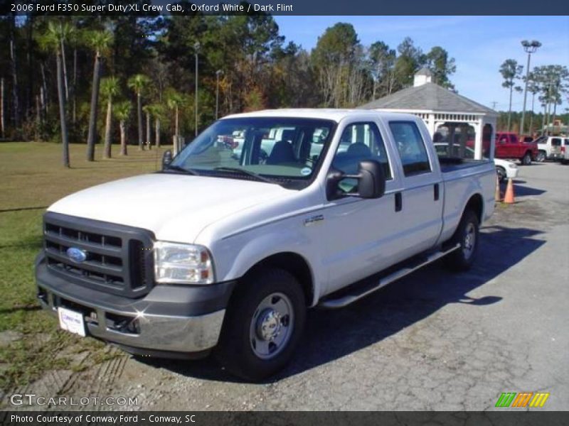 Oxford White / Dark Flint 2006 Ford F350 Super Duty XL Crew Cab