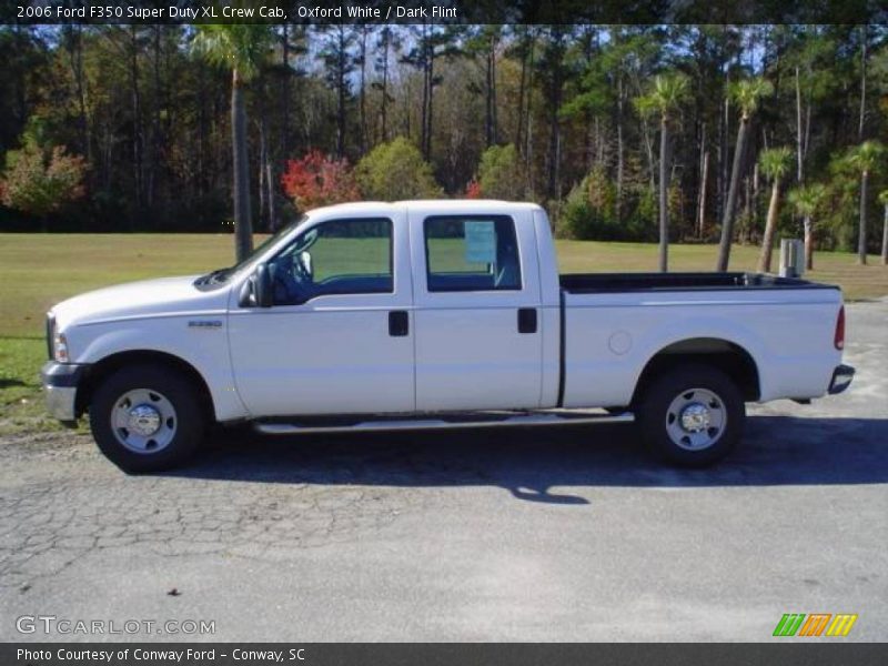Oxford White / Dark Flint 2006 Ford F350 Super Duty XL Crew Cab