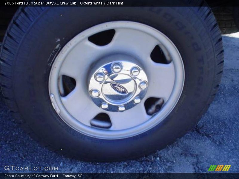 Oxford White / Dark Flint 2006 Ford F350 Super Duty XL Crew Cab