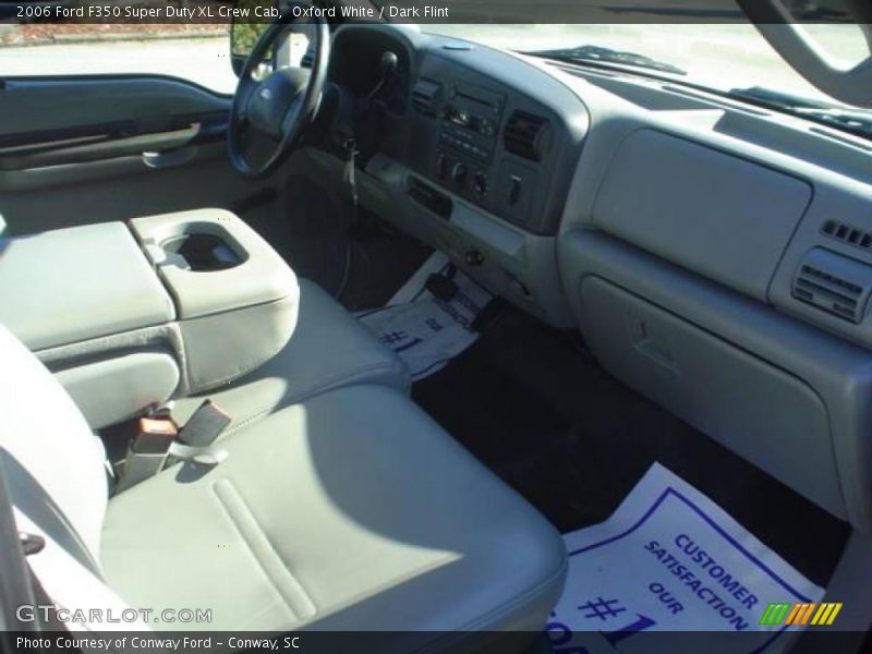 Oxford White / Dark Flint 2006 Ford F350 Super Duty XL Crew Cab