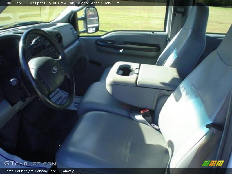 Oxford White / Dark Flint 2006 Ford F350 Super Duty XL Crew Cab