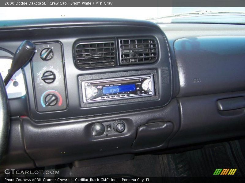 Bright White / Mist Gray 2000 Dodge Dakota SLT Crew Cab