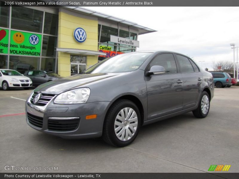 Platinum Grey Metallic / Anthracite Black 2006 Volkswagen Jetta Value Edition Sedan