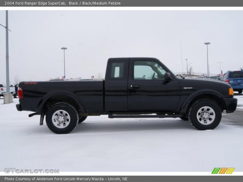 Black / Black/Medium Pebble 2004 Ford Ranger Edge SuperCab