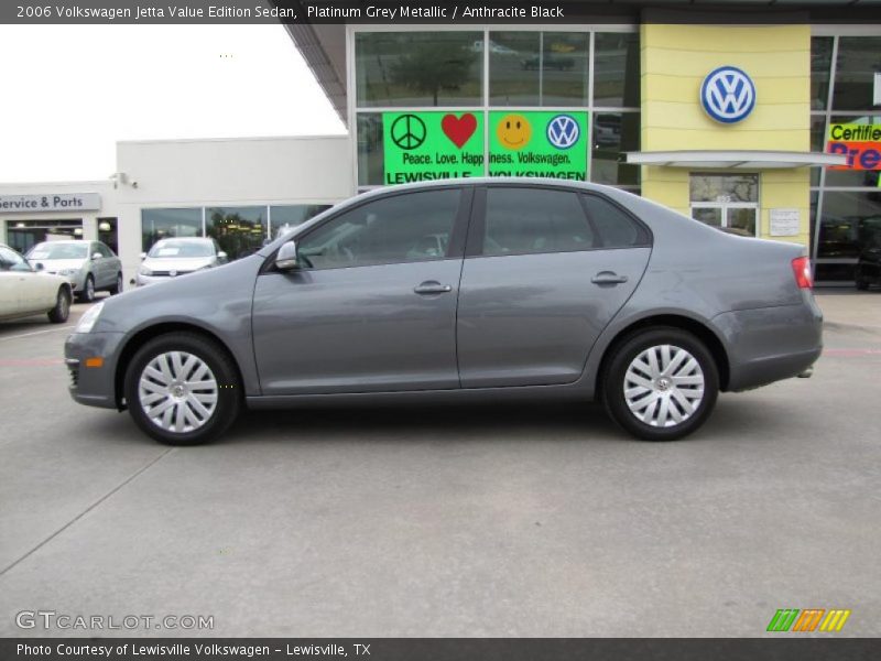 Platinum Grey Metallic / Anthracite Black 2006 Volkswagen Jetta Value Edition Sedan