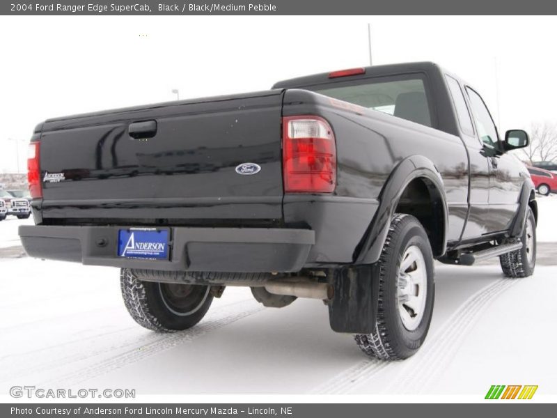 Black / Black/Medium Pebble 2004 Ford Ranger Edge SuperCab