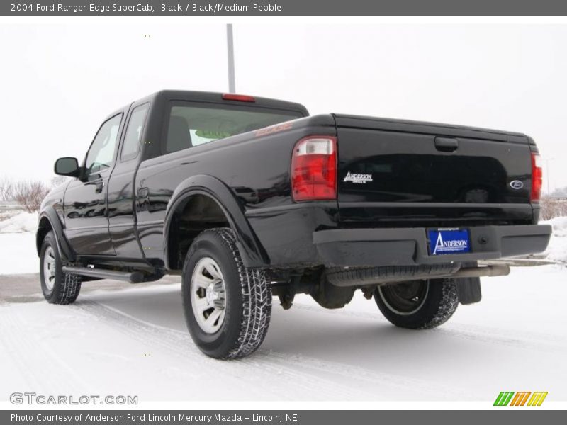 Black / Black/Medium Pebble 2004 Ford Ranger Edge SuperCab