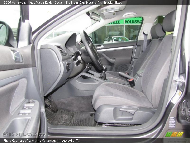 Platinum Grey Metallic / Anthracite Black 2006 Volkswagen Jetta Value Edition Sedan