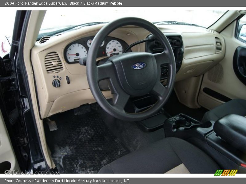 Black / Black/Medium Pebble 2004 Ford Ranger Edge SuperCab