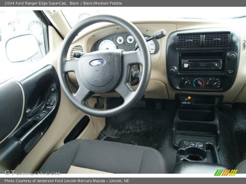Black / Black/Medium Pebble 2004 Ford Ranger Edge SuperCab