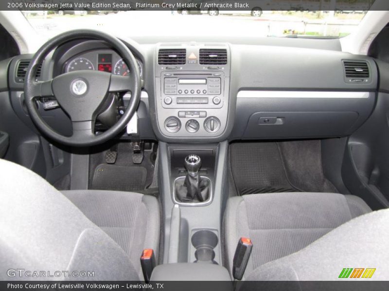 Platinum Grey Metallic / Anthracite Black 2006 Volkswagen Jetta Value Edition Sedan